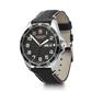 VICTORINOX FIELD FORCE 42 BLACK DIAL  BLK LEATHER