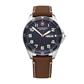VICTORINOX FIELD FORCE 42 BLUE DIAL  BROWN LEATHER