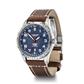 VICTORINOX AIRBOSS 42 MM BLUE DIAL BROWN LEATHER